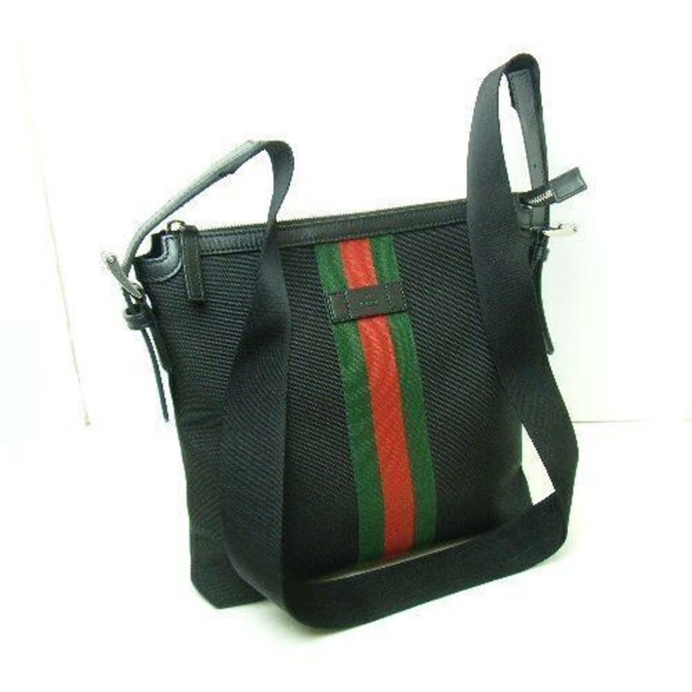 Gucci Web Stripe Sherry Beautiful Crossbody Shoulder Bag